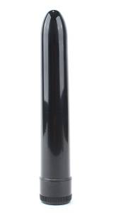 Черный матовый вибратор 14 см 